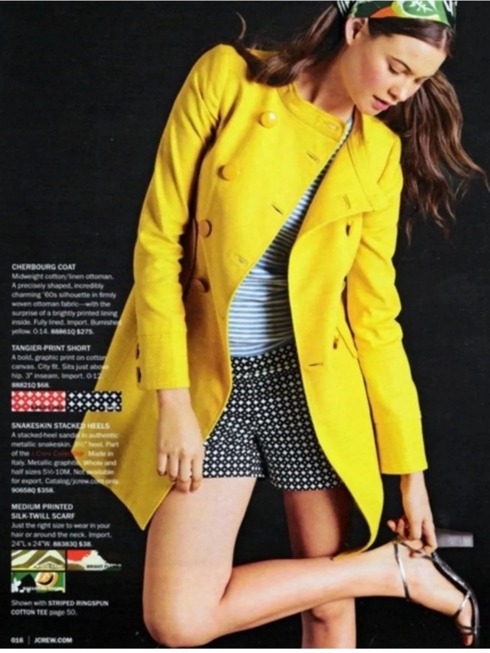 J. Crew Bright Yellow Double-Breasted Pea Coat - Picture 9 of 11